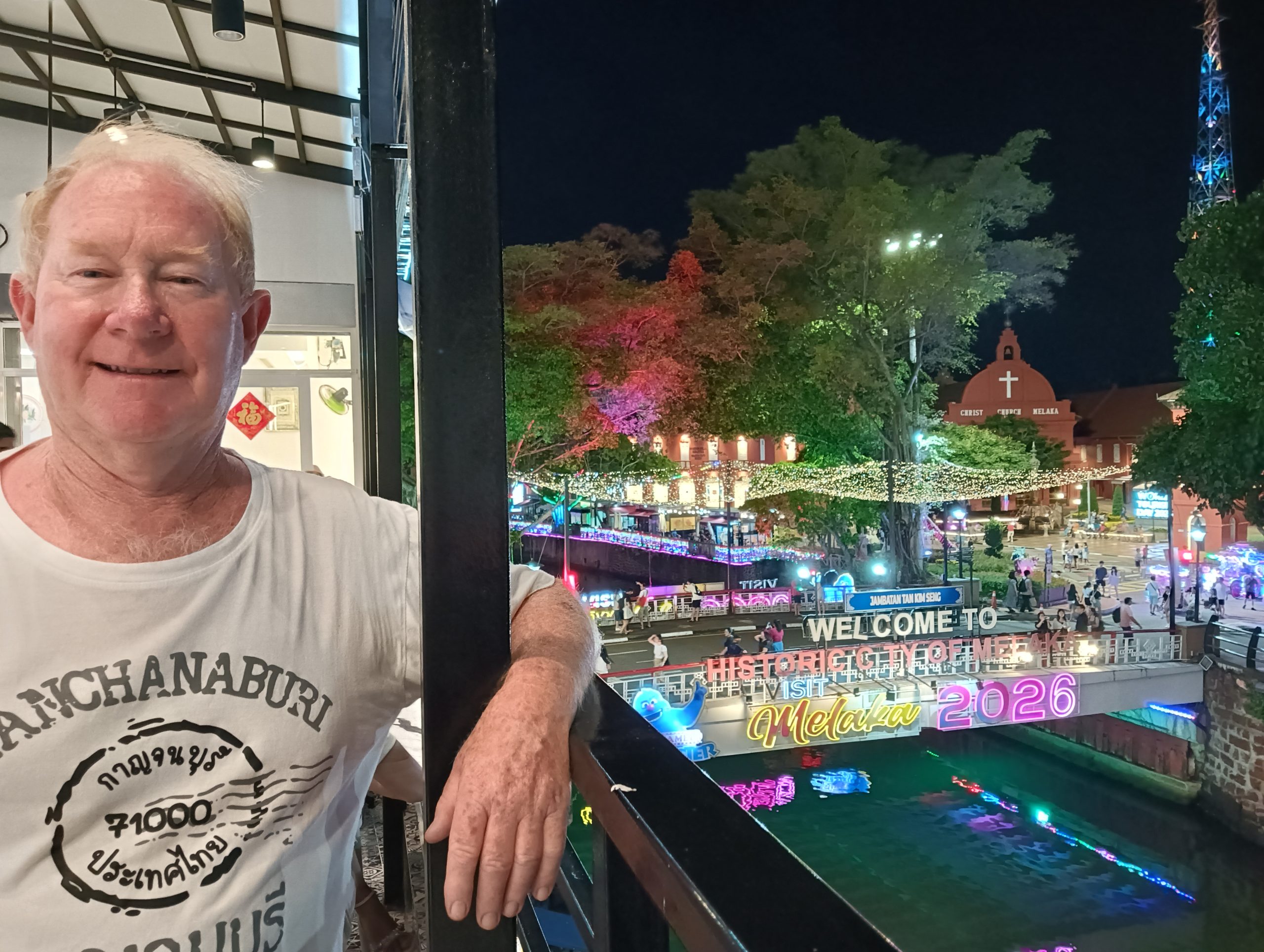 Restaurant overlooking canal